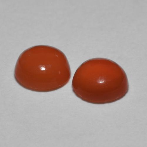 Achetez naturel 0,87ct orange moyen cornaline gems, coupe roude, en provenance inde chez gemselect. en stock, livraison internationale!