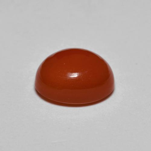 Cornaline Orange moyen naturelle Coupe ovale, 2.23 ct, Translucide