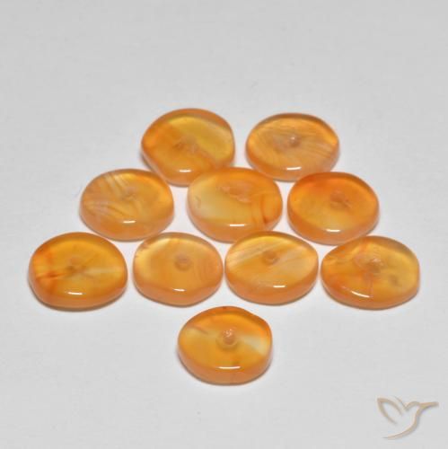 Shop natural 5.63ct Orange moyen Cornaline gems, Fantaisie, from Inde at GemSelect. In stock, global shipping!