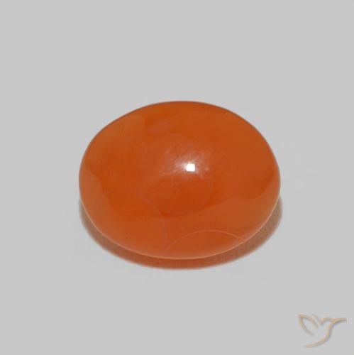 2.18ct Naturel Orange rouge foncé Cornaline, ovale, Opaque