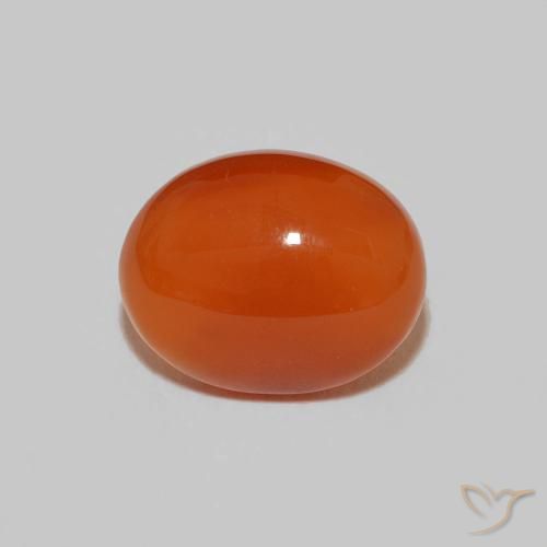 2.63ct Naturel Ambre orange Cornaline, ovale, Opaque
