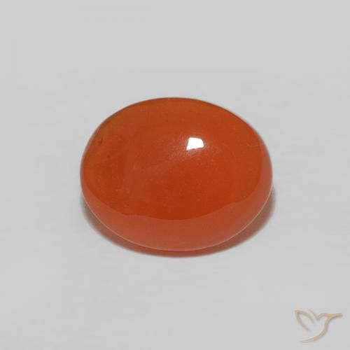 1.72ct Naturel Orange feu Cornaline, ovale, Opaque