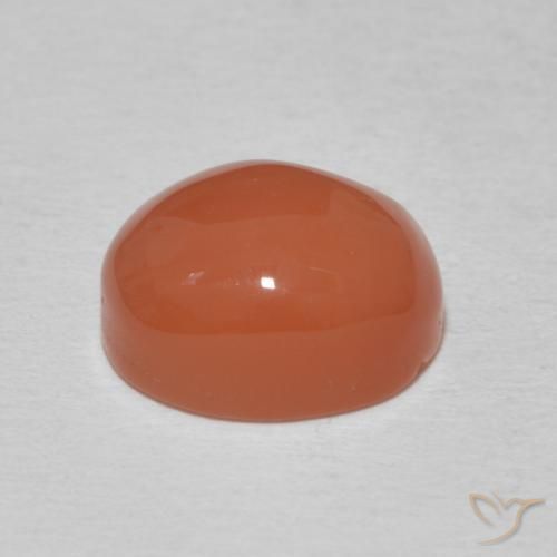 Cornaline Orange moyen naturelle ovale, 3.63 ct, Opaque