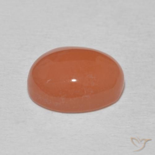 Cornaline Orange clair naturelle ovale, 2.95 ct, Opaque
