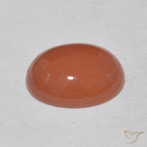Cornaline Orange moyen naturelle ovale, 3.15 ct, Opaque