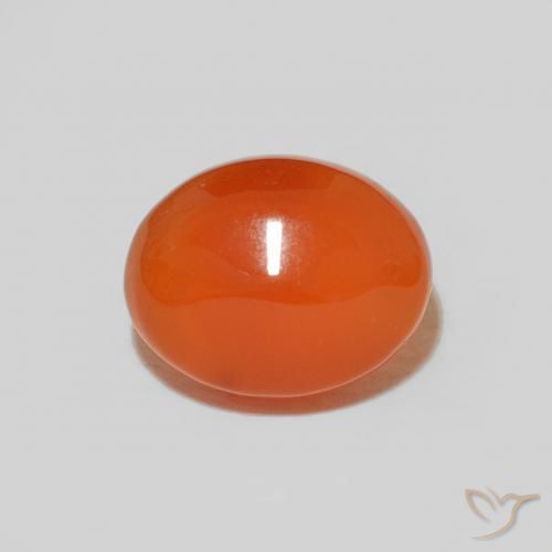2.04ct Naturel Orange moyen Cornaline, ovale, Opaque