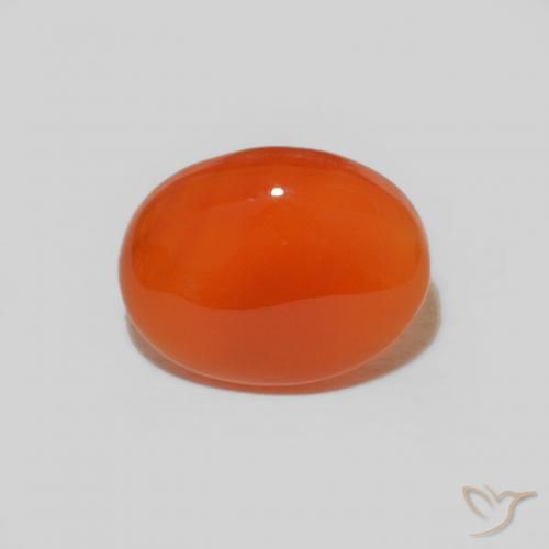 1.63ct Naturel Orange intense Cornaline, ovale, Opaque