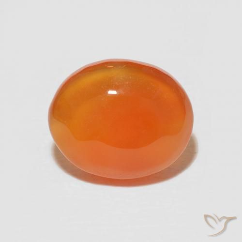 2.58ct Naturel Orange moyen Cornaline, ovale, Opaque