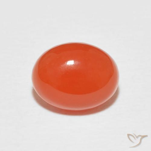 2.08ct Naturel Orange intense Cornaline, ovale, Opaque