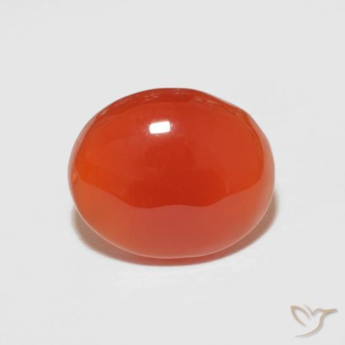 2.67ct Naturel Orange feu Cornaline, ovale, Opaque