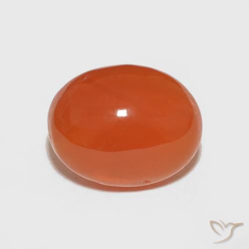 2.47ct Naturel Orange moyen Cornaline, ovale, Opaque
