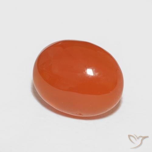 Cornaline Orange moyen naturelle ovale, 2.47 ct, Opaque