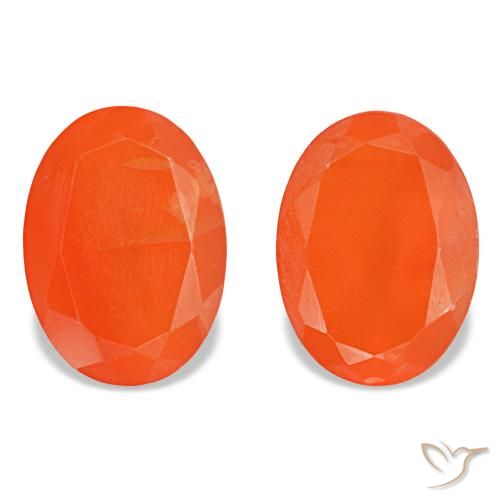 Achetez naturel 1,39ct orange cornaline gems, coupe ovale, en provenance inde chez gemselect. en stock, livraison internationale!