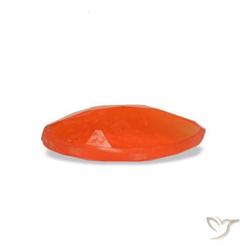 Cornaline rouge naturelle marquise, 0,44 ct, transparent