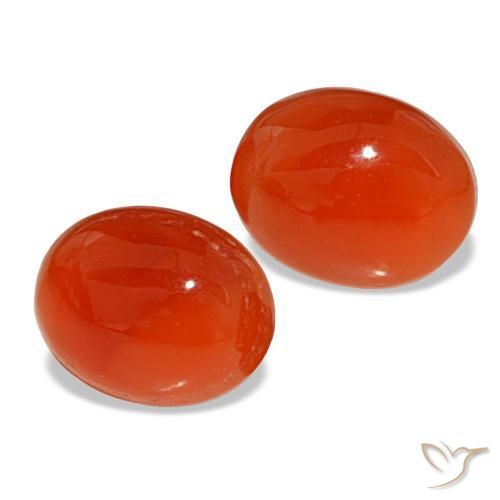 Achetez naturel 5,41ct rouge cornaline gems, coupe ovale, en provenance inde chez gemselect. en stock, livraison internationale!