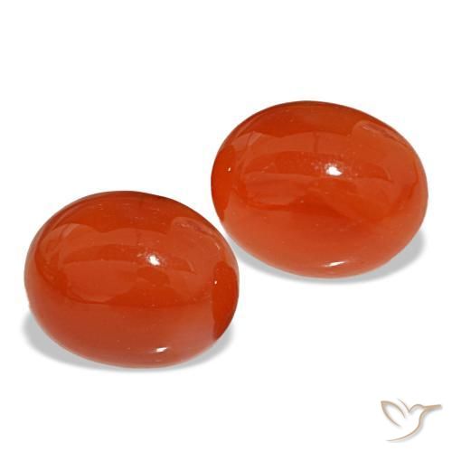 Achetez naturel 5,73ct rouge cornaline gems, coupe ovale, en provenance inde chez gemselect. en stock, livraison internationale!