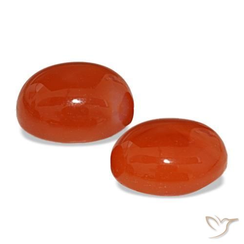 Achetez naturel 5,73ct rouge cornaline gems, coupe ovale, en provenance inde chez gemselect. en stock, livraison internationale!