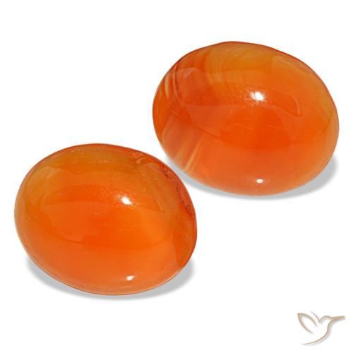 Achetez naturel 5,67ct orange cornaline gems, coupe ovale, en provenance inde chez gemselect. en stock, livraison internationale!