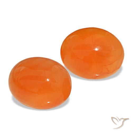 Achetez naturel 5,06ct orange cornaline gems, coupe ovale, en provenance inde chez gemselect. en stock, livraison internationale!