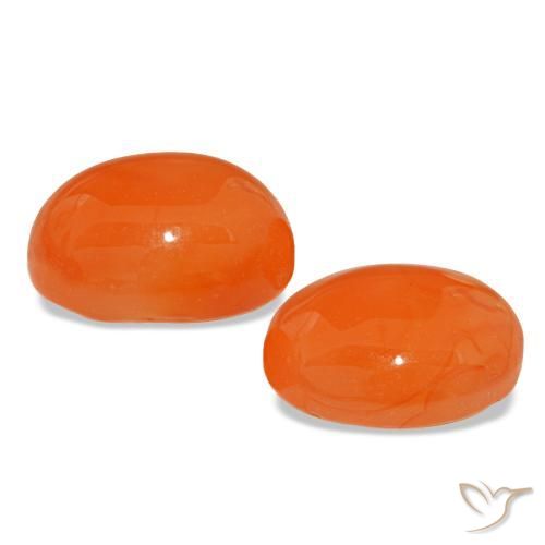 Achetez naturel 5,06ct orange cornaline gems, coupe ovale, en provenance inde chez gemselect. en stock, livraison internationale!