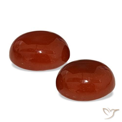 Achetez naturel 7,52ct rouge cornaline gems, coupe ovale, en provenance inde chez gemselect. en stock, livraison internationale!
