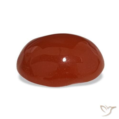 Cornaline rouge naturelle coupe ovale, 2,20 ct, translucide