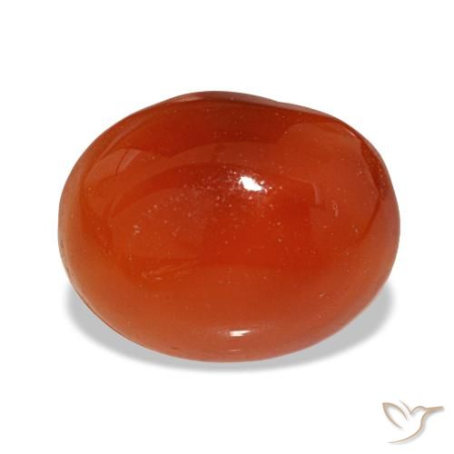 Cornaline rouge de 2,63 ct, ovale, translucide