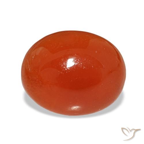 Cornaline rouge de 2,28 ct, ovale, translucide