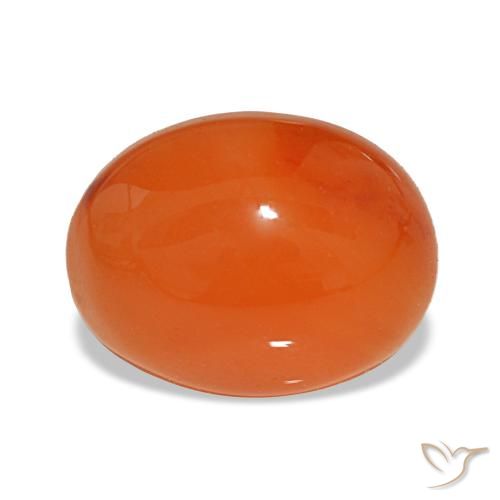 Cornaline rouge de 2,38 ct, ovale, translucide