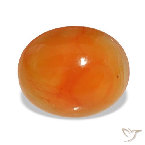 Cornaline rouge de 3,24 ct, ovale, translucide