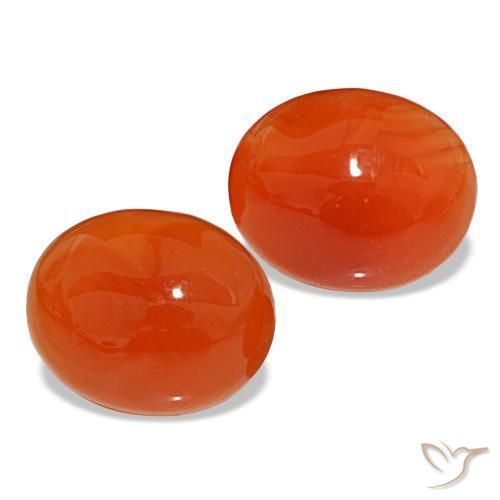 Achetez naturel 6,01ct orange cornaline gems, coupe ovale, en provenance inde chez gemselect. en stock, livraison internationale!