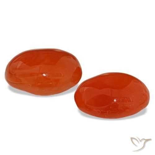 Achetez naturel 6,01ct orange cornaline gems, coupe ovale, en provenance inde chez gemselect. en stock, livraison internationale!