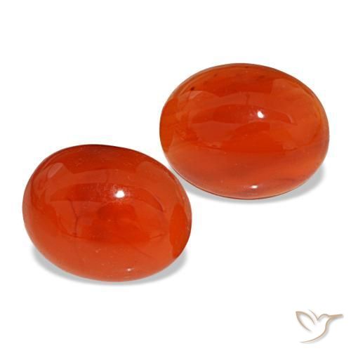 Achetez naturel 4,90ct orange cornaline gems, coupe ovale, en provenance inde chez gemselect. en stock, livraison internationale!