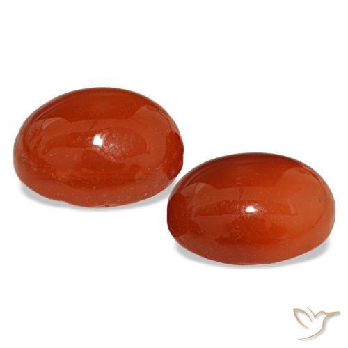 Achetez naturel 5,88ct orange cornaline gems, coupe ovale, en provenance inde chez gemselect. en stock, livraison internationale!