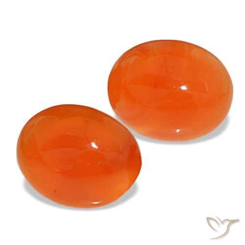 Achetez naturel 4,71ct orange cornaline gems, coupe ovale, en provenance inde chez gemselect. en stock, livraison internationale!