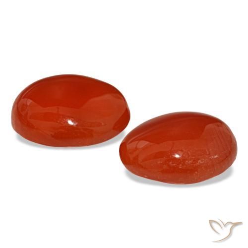 Achetez naturel 6,25ct orange cornaline gems, coupe ovale, en provenance inde chez gemselect. en stock, livraison internationale!