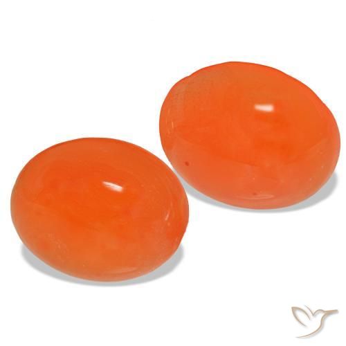 Achetez naturel 4,90ct orange cornaline gems, coupe ovale, en provenance inde chez gemselect. en stock, livraison internationale!