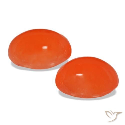 Achetez naturel 4,90ct orange cornaline gems, coupe ovale, en provenance inde chez gemselect. en stock, livraison internationale!