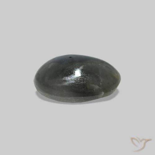 Cat's Eye Alexandrite Gris moyen naturelle ovale, 0.71 ct, Opaque