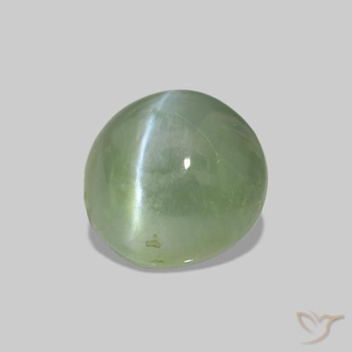 Cat's Eye Alexandrite Vert moyen naturelle ovale, 1.79 ct, Opaque