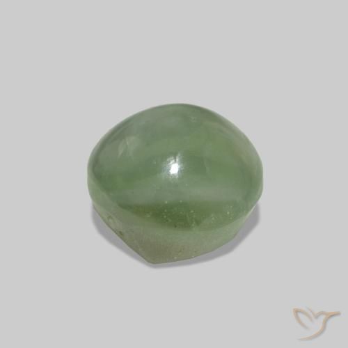 Cat's Eye Alexandrite Vert moyen naturelle ovale, 1.79 ct, Opaque