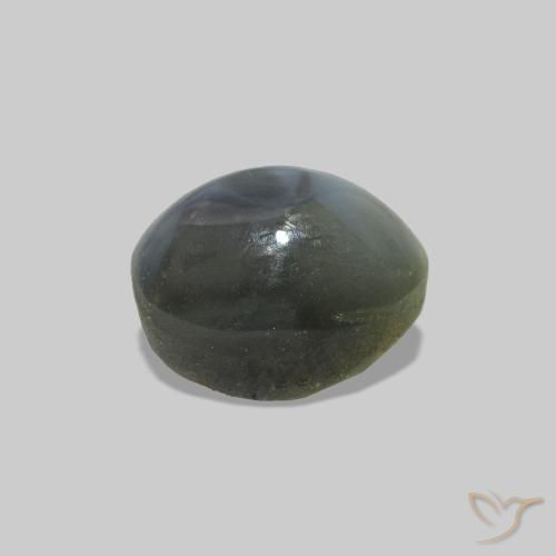 Cat's Eye Alexandrite Gris verdâtre pâle naturelle ovale, 1.00 ct, Opaque