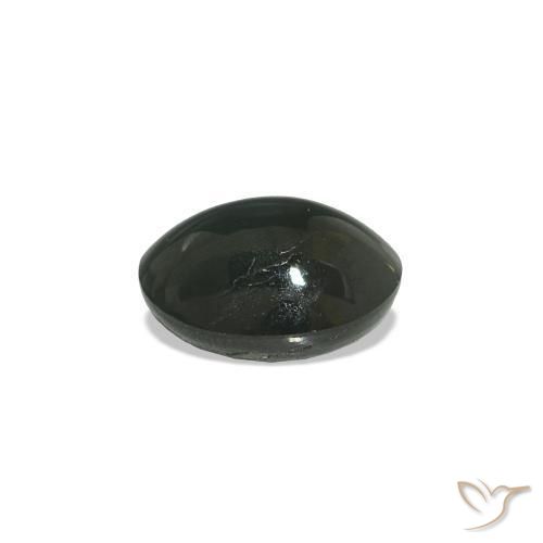 Cat's Eye Alexandrite Gris acier naturelle ovale, 0.96 ct, Opaque