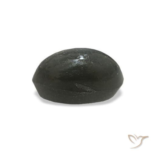 Cat's eye alexandrite gris naturelle coupe ovale, 0,45 ct, opaque