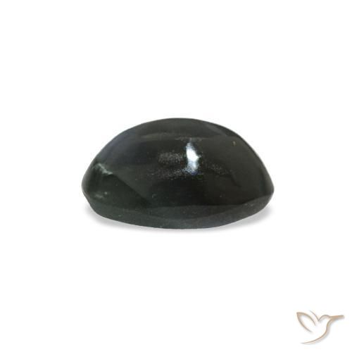 Cat's eye alexandrite gris naturelle coupe ovale, 0,43 ct, opaque