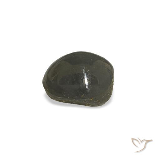 Cat's eye alexandrite gris naturelle coupe ovale, 0,80 ct, opaque