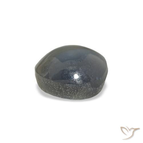 Cat's eye alexandrite gris naturelle coupe ovale, 0,88 ct, opaque