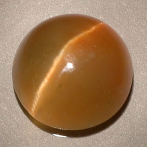 Cat's eye apatite jaune naturelle transparent, 3,62 ct, transparent / translucide