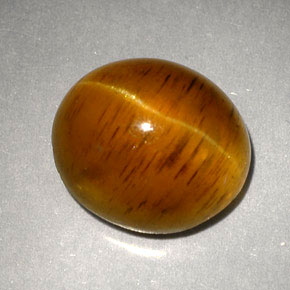 Cat's eye apatite jaune naturelle transparent, 5,05 ct, transparent / translucide
