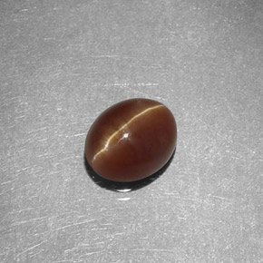 Cat's eye apatite jaune naturelle coupe ovale, 1,47 ct, translucide